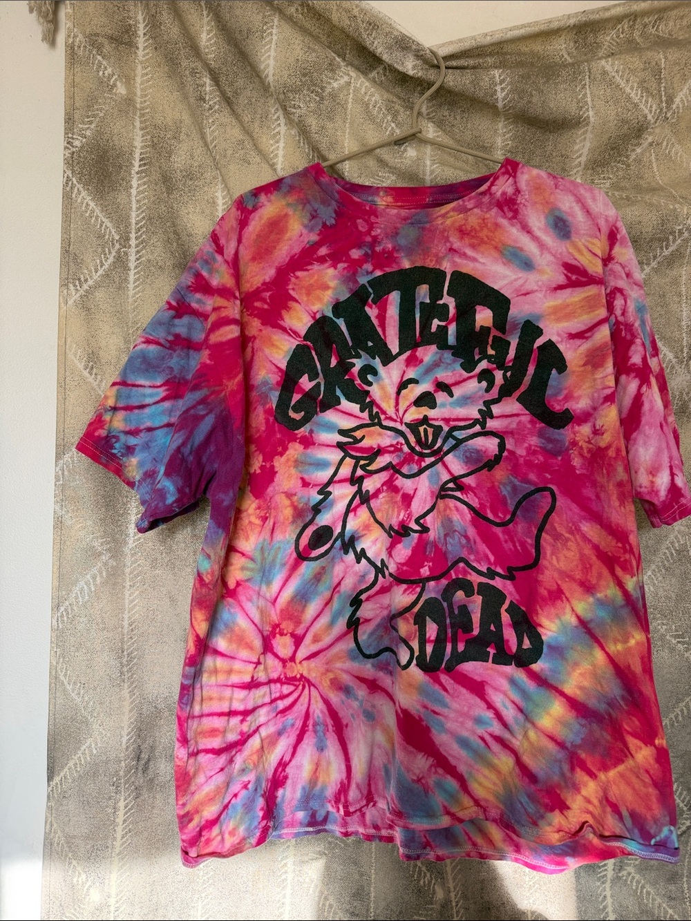 Tie-Dye Grateful Dead Tee - Pink Multi
